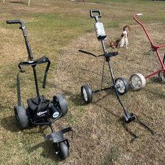 Electric golf trolley