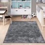 Area Rugs  Soft, Short Pile Monochrome Carpets - Anti-Slip Backing, Machine Washable, Modern Fluffy Rugs for Living Room, Bedroom, Kitchen, Enterance - Anthracite, 60x110 cm Image 8