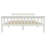 Bed Frame with 2 Drawers White Solid Pine Wood 160x200 cm Image 4