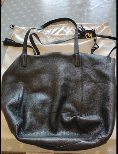 Black Michael Kors Ashbury Pebbled Leather Shoulder Hobo Bag