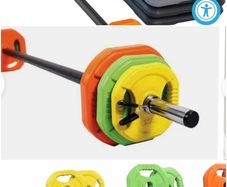 fitness pump set & step, gym, workout, weights