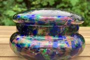 Art Glass Trinket Jewellery Jar