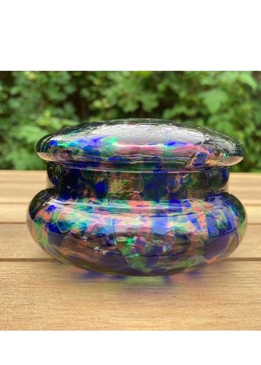 Art Glass Trinket Jewellery Jar