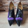Ogetti Black Purple heels by Carl Scarpa, size 40 Image 5