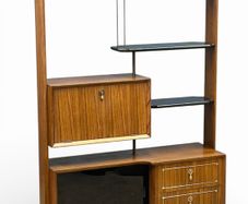 Mid Century Italian Room Divider Bookcase Cocktail Bar