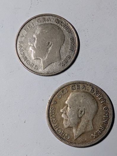 2 Shilling types UK