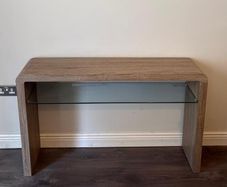 Oak effect Console table