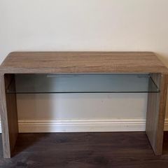 Oak effect Console table