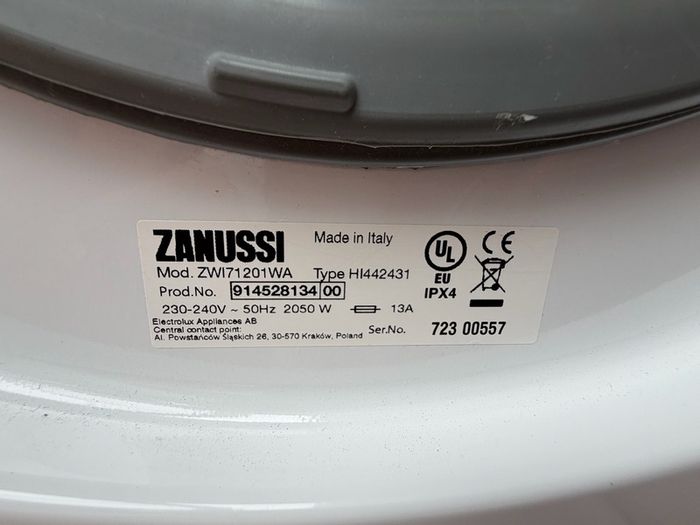 Zanuasi Bulit in Washing Machine