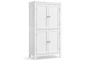 Bathroom cabinet with 4 Doors Classic White