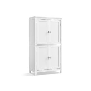 Bathroom cabinet with 4 Doors Classic White