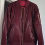 Marc Aurel Shimmering Luxe Bomber Jacket - Burgundy - UK10 - BNWT RRP 300 Image 10