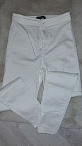 Bershka White Skinny Jeans