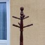 Vintage Mahogany Barley Twist Coat Hanger Image 6