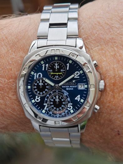 Watch Seiko Chronograph.