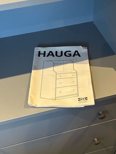 IKEA HAUGA grey drawers