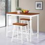 Bar Table and Stool Set 3 Pieces Solid Wood Image 5