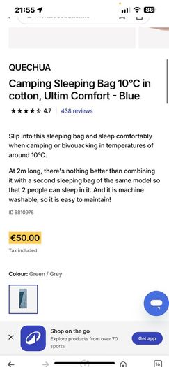 Sleeping bags -