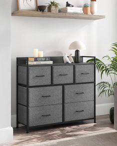 Industrial design with 7 drawers (Slate grey anthracite) FREE P&P