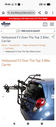 Hollywood F2 Over The Top 3 Bike Carrier