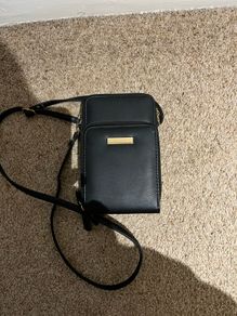 Faux leather phone bag
