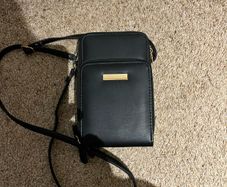 Faux leather phone bag
