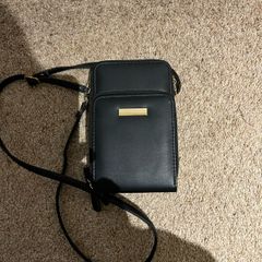 Faux leather phone bag