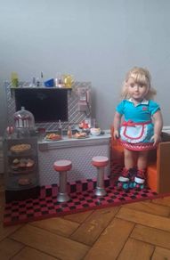 Our Generation American Diner with Doll, Food and Accessories