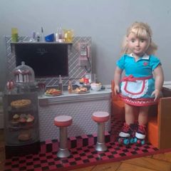 Our Generation American Diner with Doll, Food and Accessories