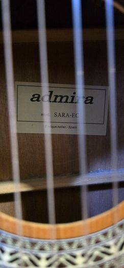 Admira guitar, acoustic-electric, nylon