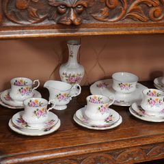 Regal Heritage Floral Bone China Tea Set (21 pcs)