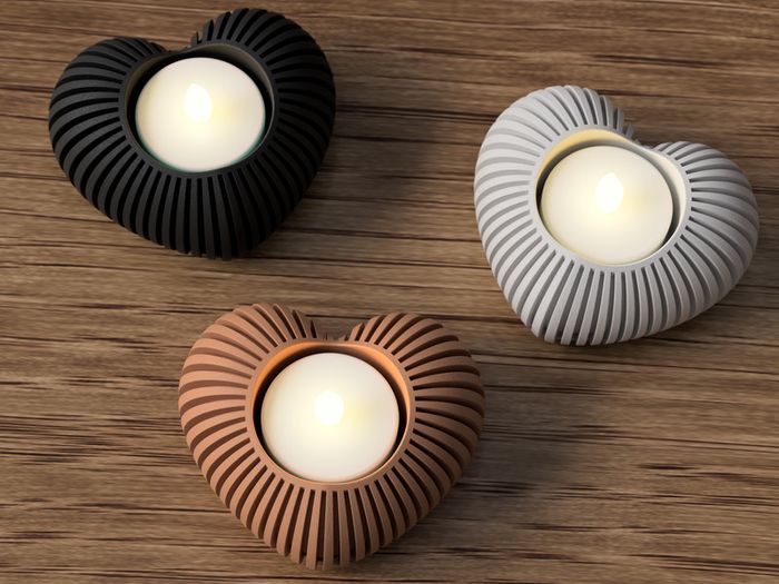 Heart Shaped Tea Light Holder