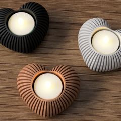 Heart Shaped Tea Light Holder