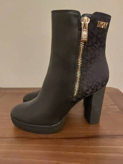 DKNY Black & Gold Boots Postage Included