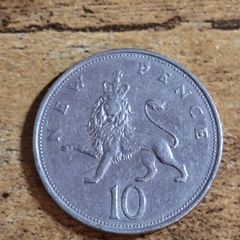 Great Britain UK 1968 10 New Pence Elizabeth II Coin - free standard postage