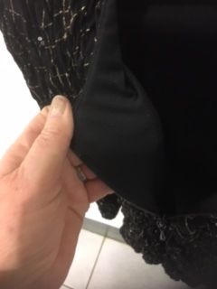 Black Sequin Designer Joseph Ribkoff Jacket 10/12