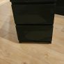 Chest of 2 drawers black Image 3
