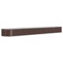 Garden Raised Bed Galvanised Steel 440x80x36 cm Brown Image 2