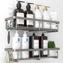 2 Pack Rustproof Shower Caddy - Minimalist Style Bathroom Shelves Image 3