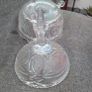 Polish 24% Lead Crystal, Bon Bon Scrolled footed bowl with Lid Image 5