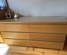 Ikea Malm 6 drawer chest of drawers