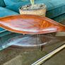Vintage MCM 1960s Shaped Teak Leaf Dish Image 5