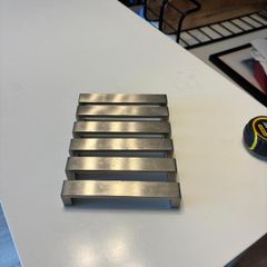 Silver cupboard handles x 6