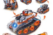 STEM Building Toys for Kids 5 in 1 App &amp; Remote Control Car/Robot 554 PCS
