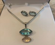 James Mary Kelly (JMK) Silver Pendant & Earrings
