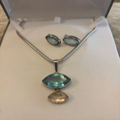 James Mary Kelly (JMK) Silver Pendant & Earrings