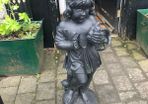 Lrg cast concrete statue