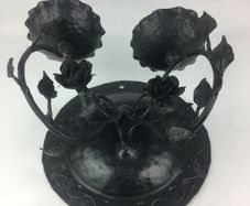 Vintage wall rose candleholder