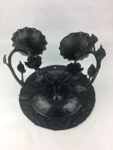 Vintage wall rose candleholder