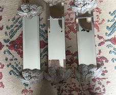 3 small mirrors , 40x9 cm